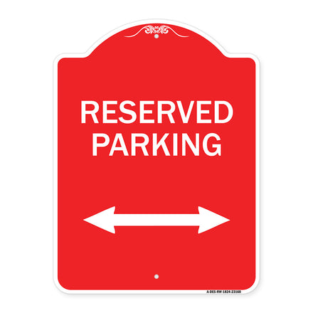 Reserved Parking (Arrow Pointing Left and Right)