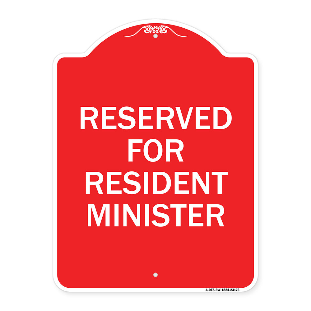 Reserved for Resident Minister