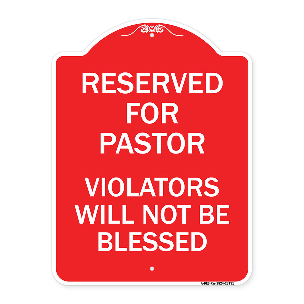 Reserved for Pastor Violators Will Not Be Blessed