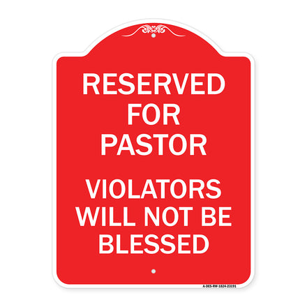 Reserved for Pastor Violators Will Not Be Blessed