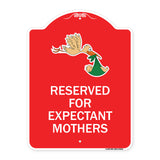 Reserved for Expectant Mothers (With Stork & Baby Graphic)