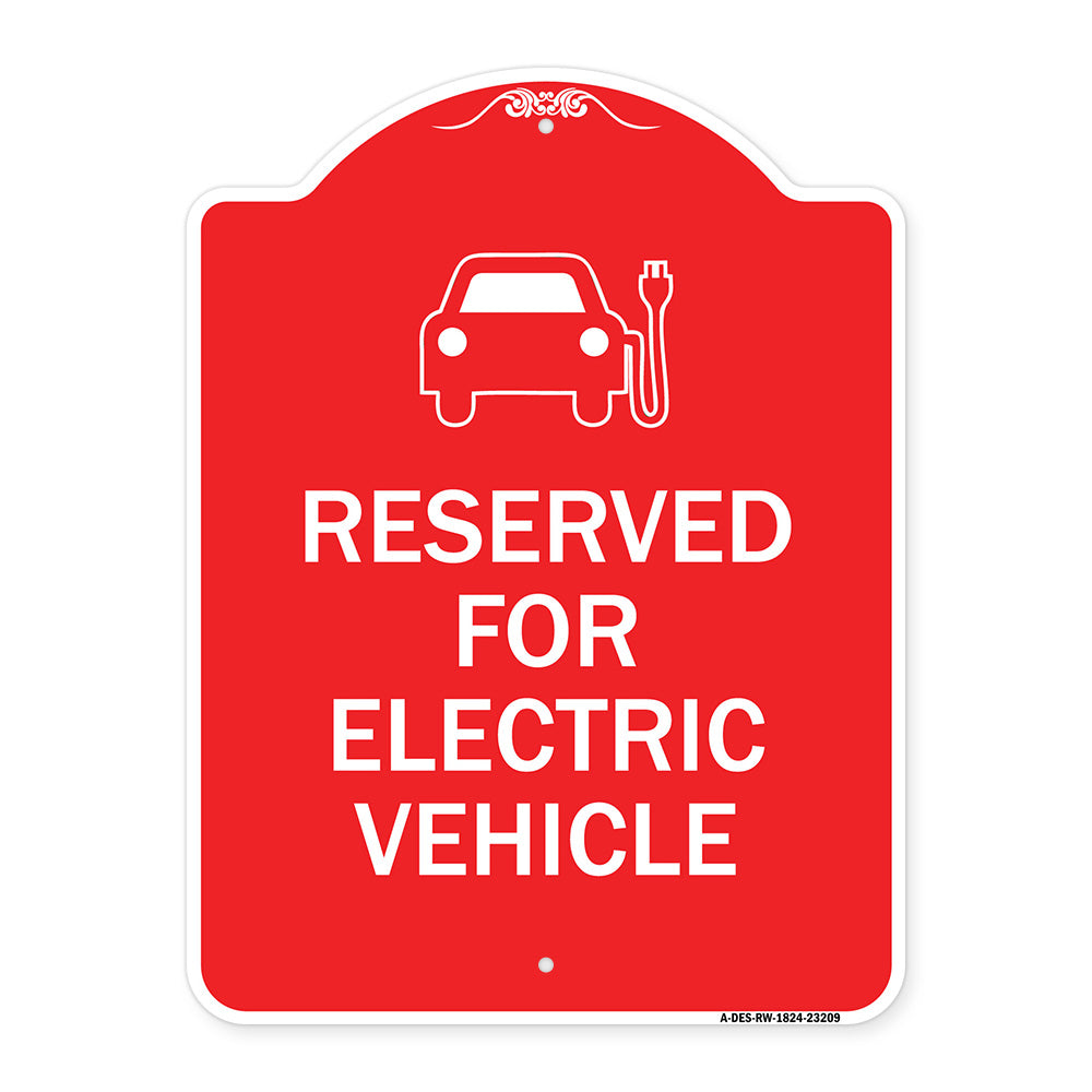 Reserved for Electric Vehicle (With Graphic)
