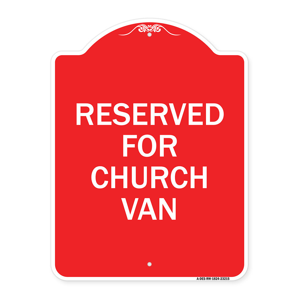 Reserved for Church Van