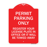Register Your License Plate in Office or It Will Be Towed Away