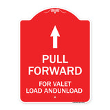 Pull Forward for Valet Load and Unload (With Up Arrow)