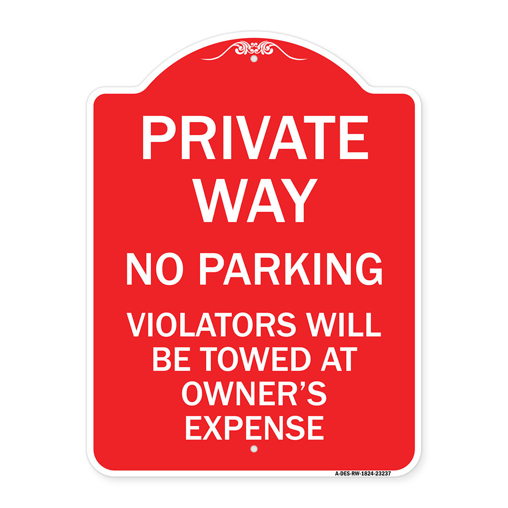 Private Way Violators Will Be Towed Away