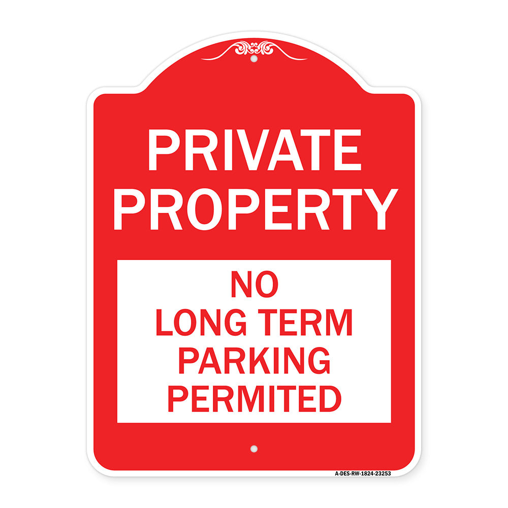 Private Property - No Long-Term Parking Permitted