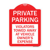 Private Parking Violators Towed Away at Vehicle Owner's Expense