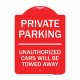 Private Parking Unauthorized Cars Will Be Towed Away