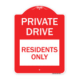 Private Drive Sign Private Drive - Residents Only