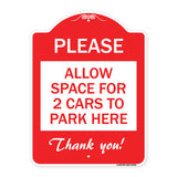 Please - Allow Space for 2 Cars to Park Here Thank You!