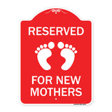 Pink Reserved Parking for New Mothers