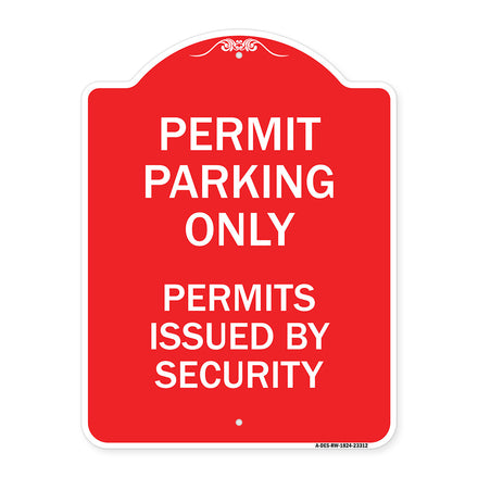 Permit Parking Only Permits Issued by Security