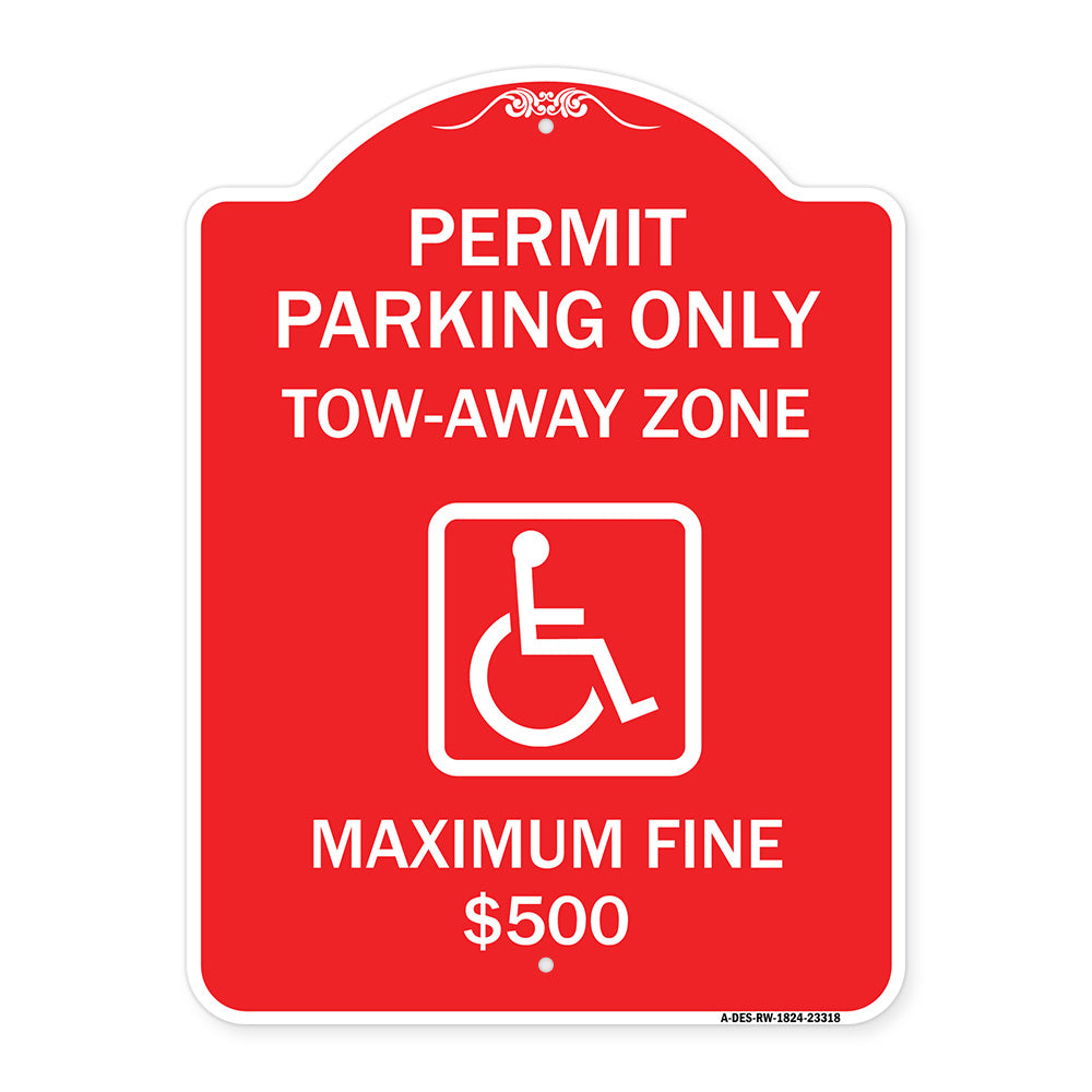 Permit Parking Only Tow-Away Zone Maximum Fine