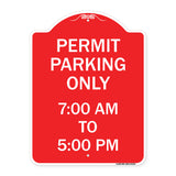 Permit Parking Only 7-00 Am to 5-00 Pm