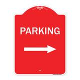 Parking Sign (Right Arrow)