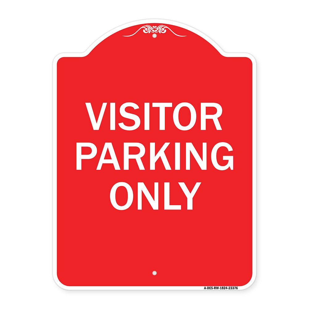 Parking Reserved Sign Visitor Parking Only