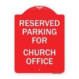 Parking Reserved for Church Office