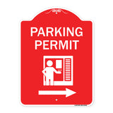Parking Permit (With Right Arrow Symbol)