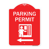 Parking Permit (With Left Arrow Symbol)