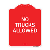 Parking Lot Sign No Trucks Allowed