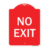 Parking Lot Sign No Exit