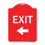 Parking Lot Sign Exit Sign (Left Arrow)