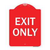Parking Lot Sign Exit Only