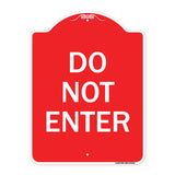 Parking Lot Sign Do Not Enter