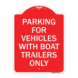 Parking for Vehicles with Boat Trailers Only