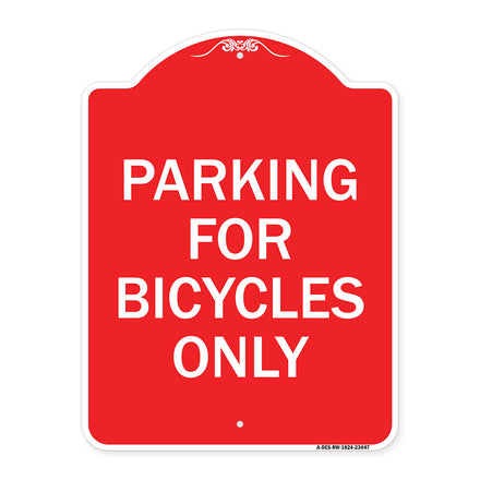 Parking for Bicycles Only Sign