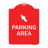 Parking Area with Upper Left Arrow