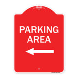 Parking Area with Left Arrow