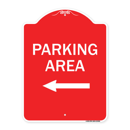 Parking Area with Left Arrow