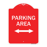 Parking Area with Bidirectional Arrow
