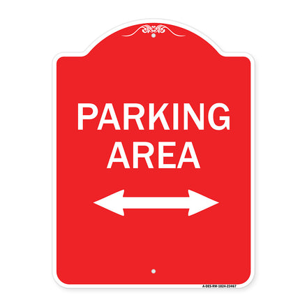 Parking Area with Bidirectional Arrow