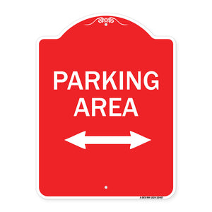 Parking Area with Bidirectional Arrow