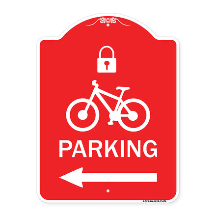 Parking (With Lock Cycle & Left Arrow Symbol)