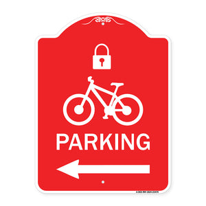 Parking (With Lock Cycle & Left Arrow Symbol)