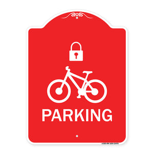 Parking (With Cycle and Lock Symbol)