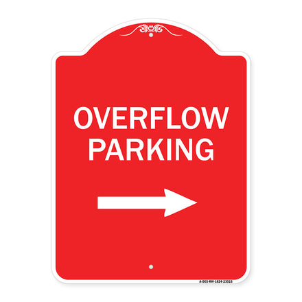 Overflow Parking with Right Arrow