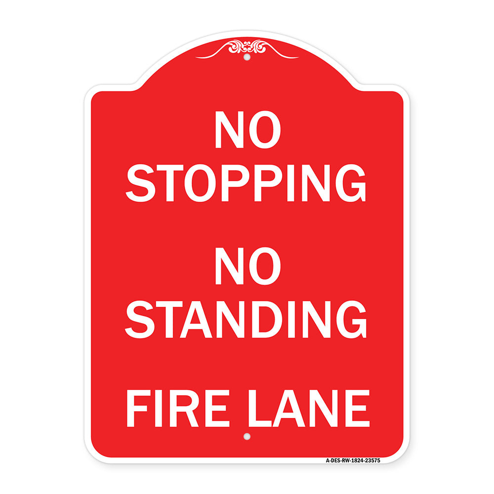 No Stopping No Standing Fire Lane