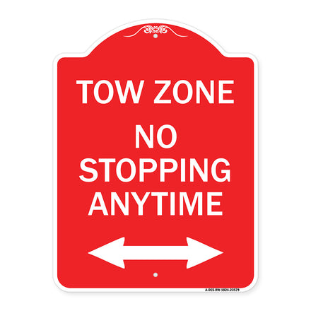 No Stopping Anytime with Bi-Directional Arrow