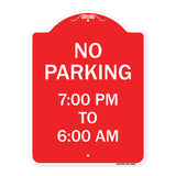 No Parking 7-00 Am to 6-00 Pm
