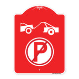 No Parking Tow Away Zone Symbol