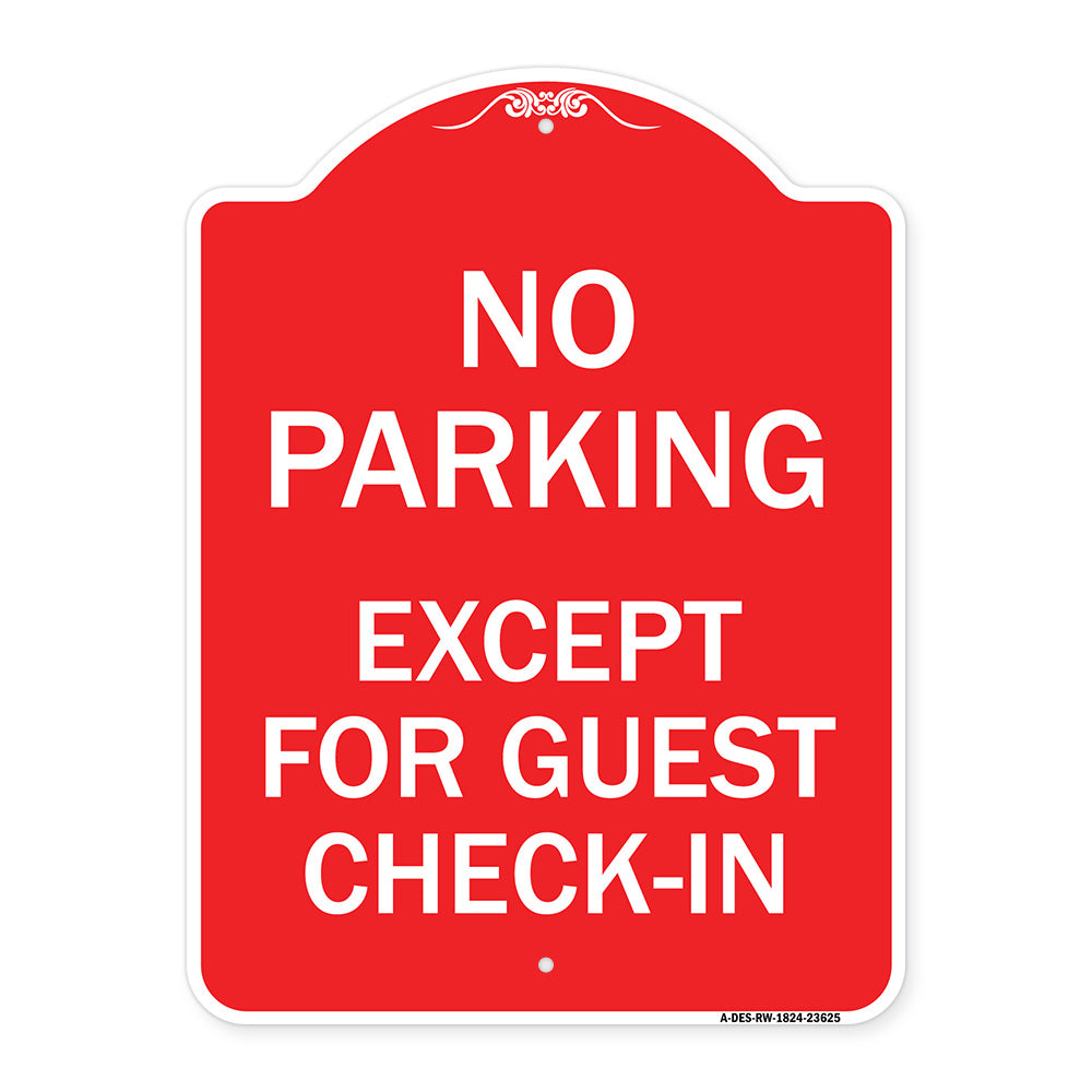 No Parking Except for Guest Check-In