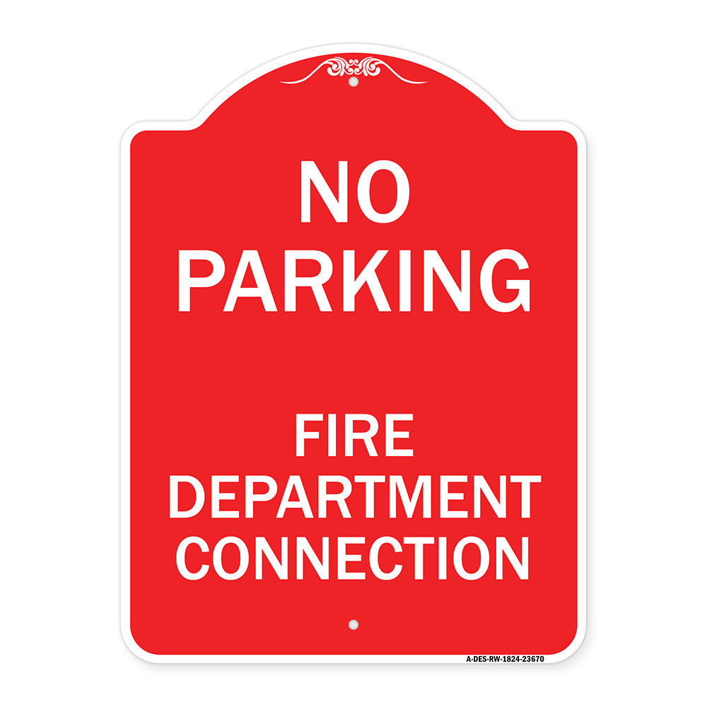 No Parking Sign No Parking - Fire Department Connection