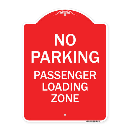 No Parking Passenger Loading Zone