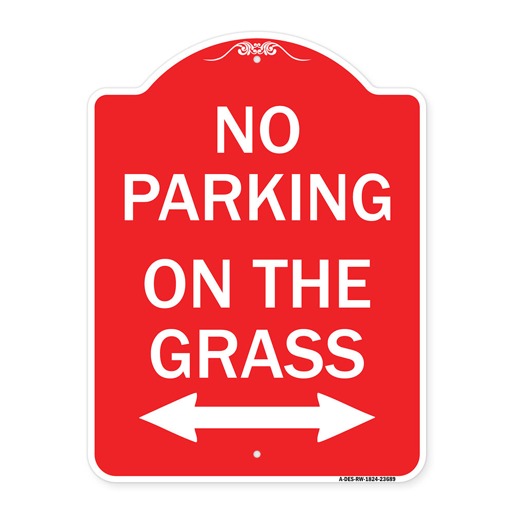 No Parking on the Grass (With Bidirectional Arrow