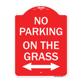 No Parking on the Grass (With Bidirectional Arrow